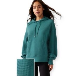 Athleta Balance Waffle Hoodie size L